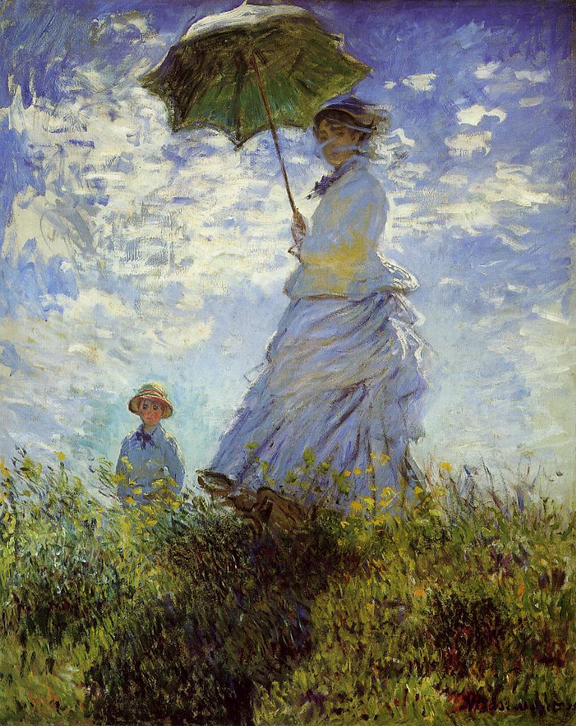 The Walk Woman with a Parasol 1875 | Claude Monet | Oil Painting