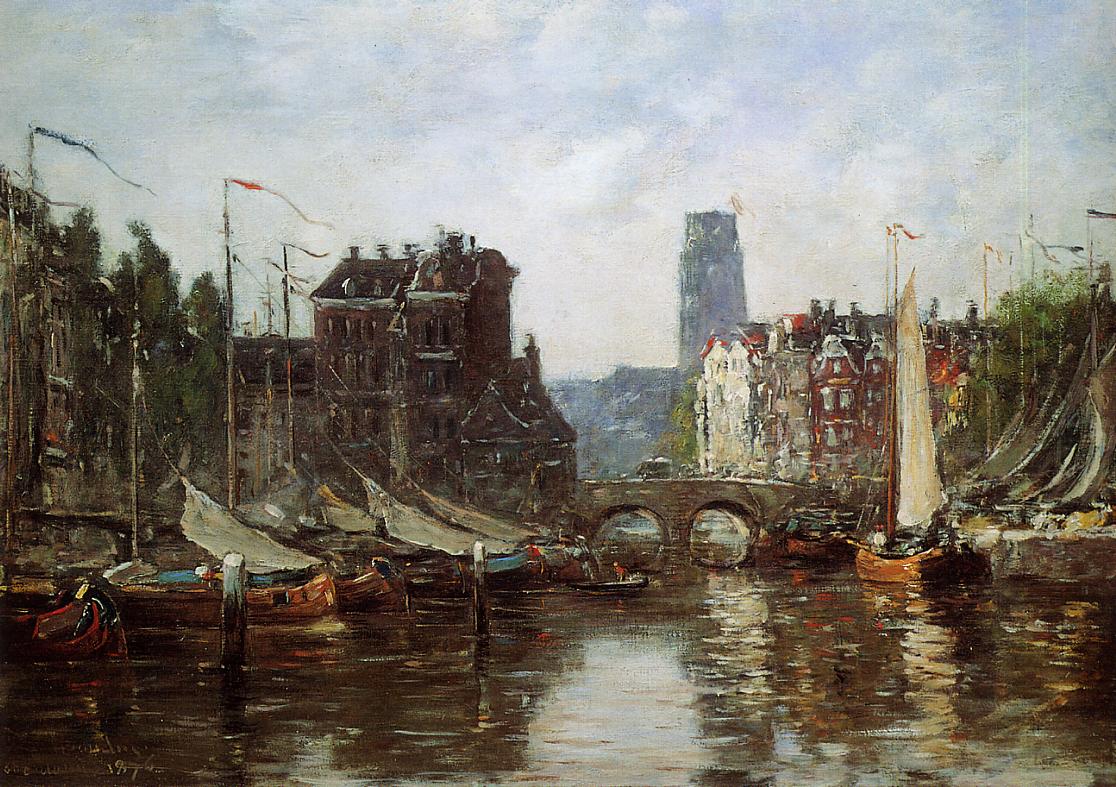 Rotterdam the Connodities Exchange Port 18761880 Painting Eugene