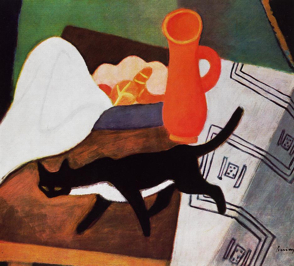 Cat and Still life 1930 | Robert Bereny | oil painting