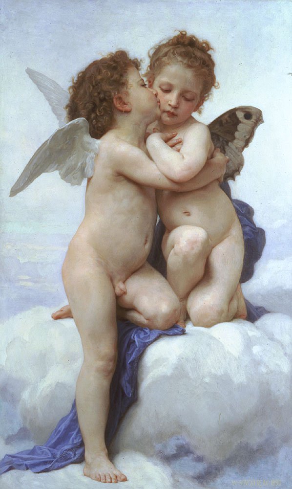 First Kiss | William Bouguereau | oil painting