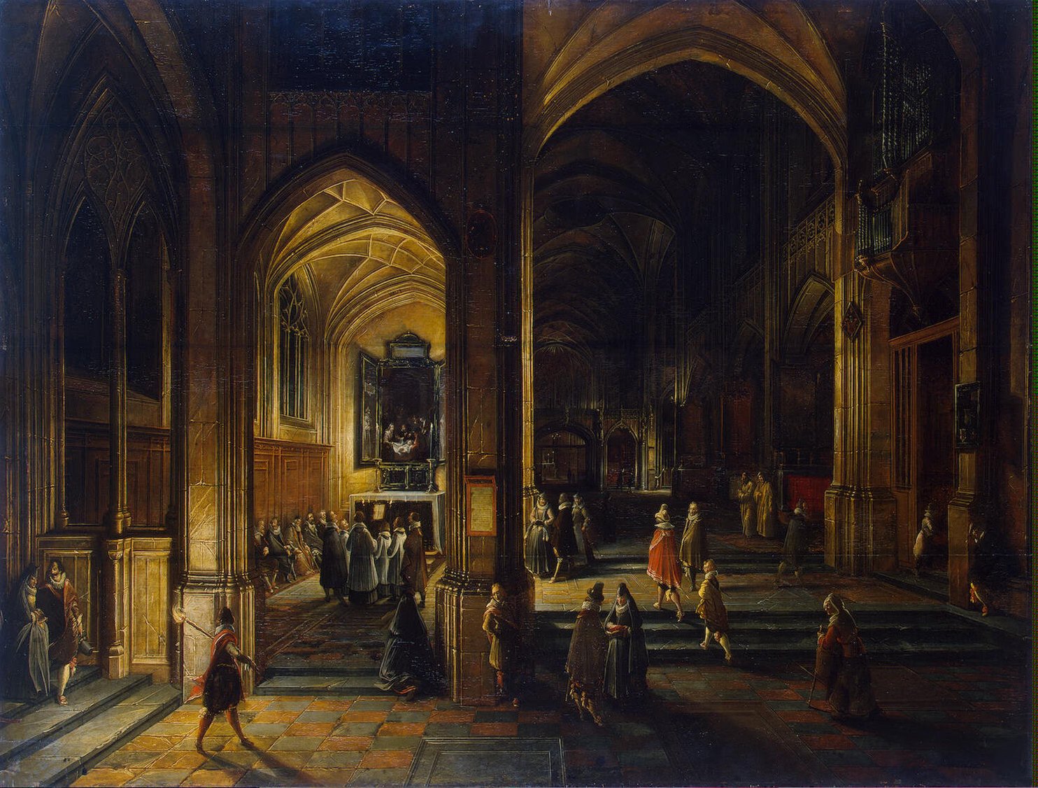Interior of a Gothic Church Painting Steenwyck Hendrick van II Oil